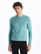 Crew Neck Long Sleeve Men's Tricot Sweater